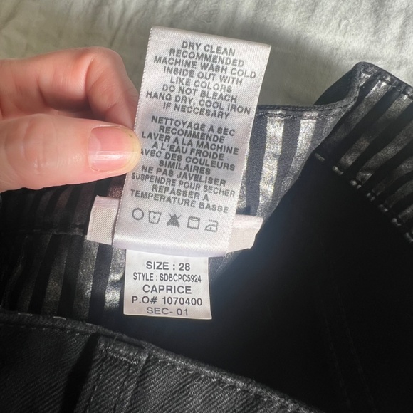 NWT Joe ‘s Jeans “the blondie” black cropped frayed hem size 28 - Picture 12 of 12